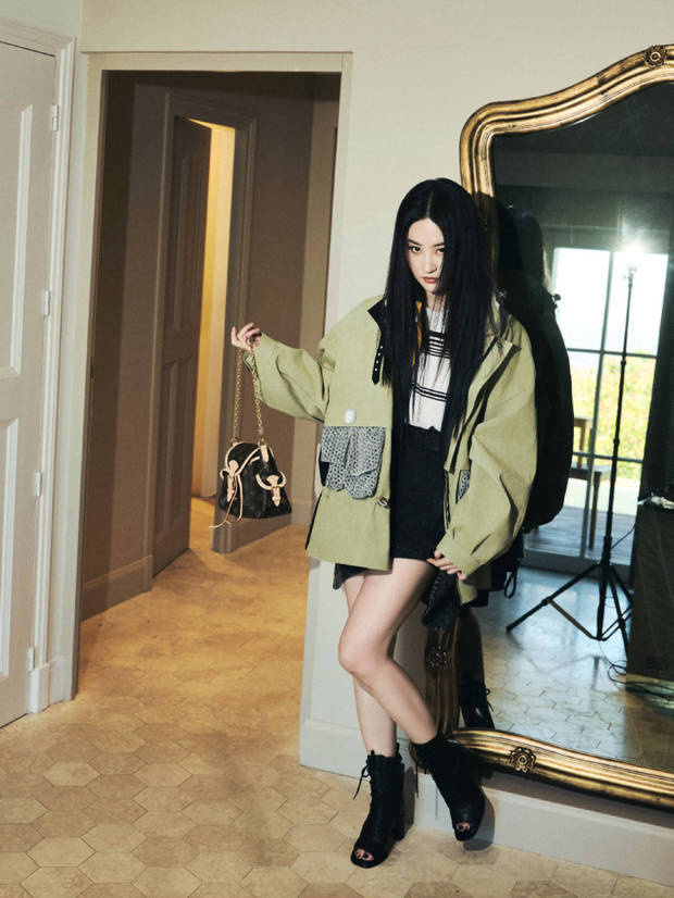 刘亦菲工装短靴摩登酷飒 -3