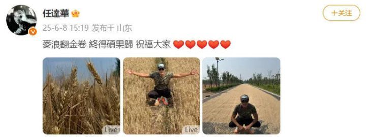 70岁任达华山东收麦，活力不减当年 -2