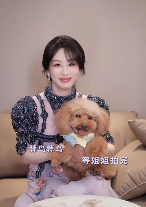 杨紫携爱犬PiuPiu共舞手势舞，网友直呼萌翻了 -2