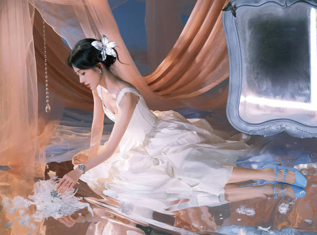 白裙鞠婧祎,回眸间散发优雅 -2 白裙鞠婧祎,回眸间散发优雅 -2