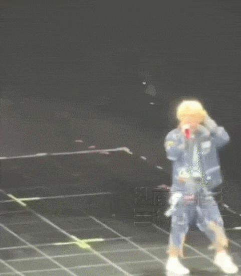 鹿晗演唱会惊险一幕：险踩升降台边缘 -3