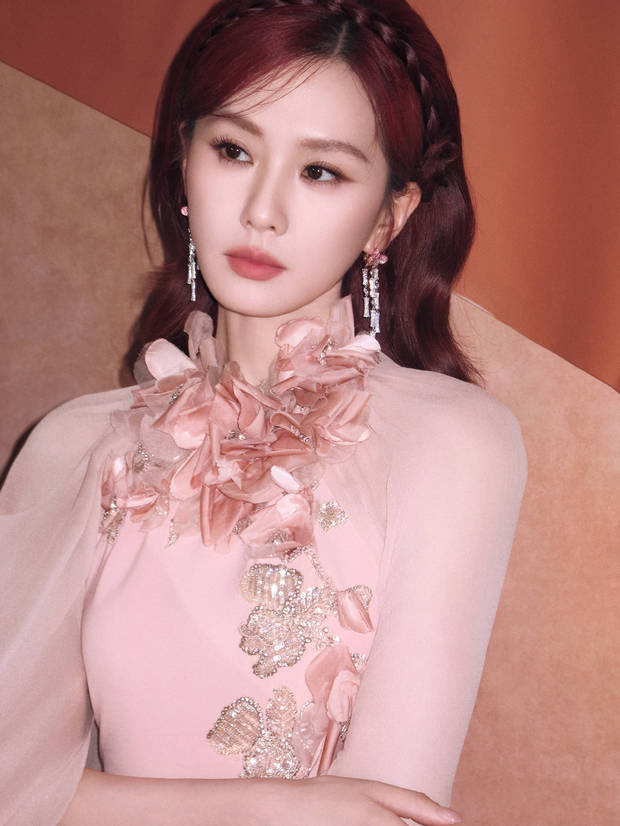 刘诗诗粉裙如花，娇艳动人 -1